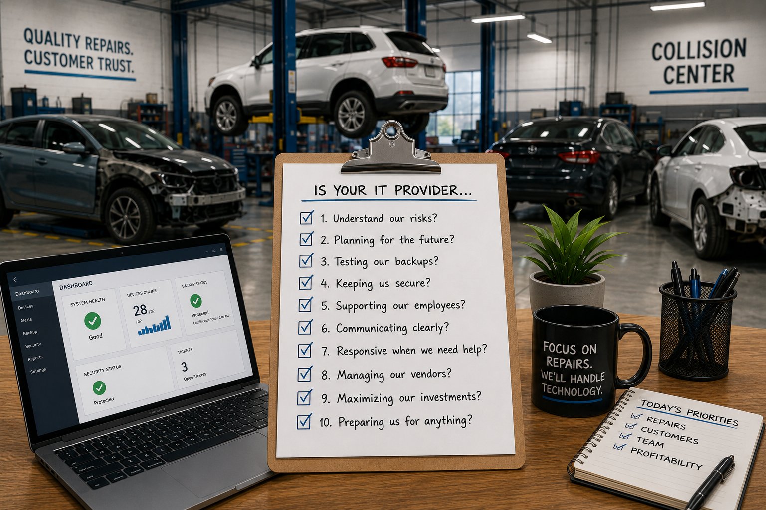 10 Questions Every Collision Center Owner Should Ask Their IT Provider