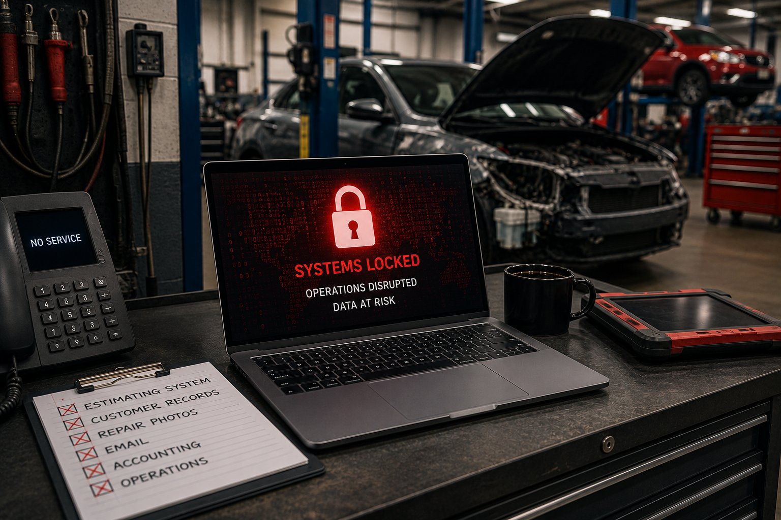 How Can a Cyberattack Disrupt Your Collision Center's Operations?