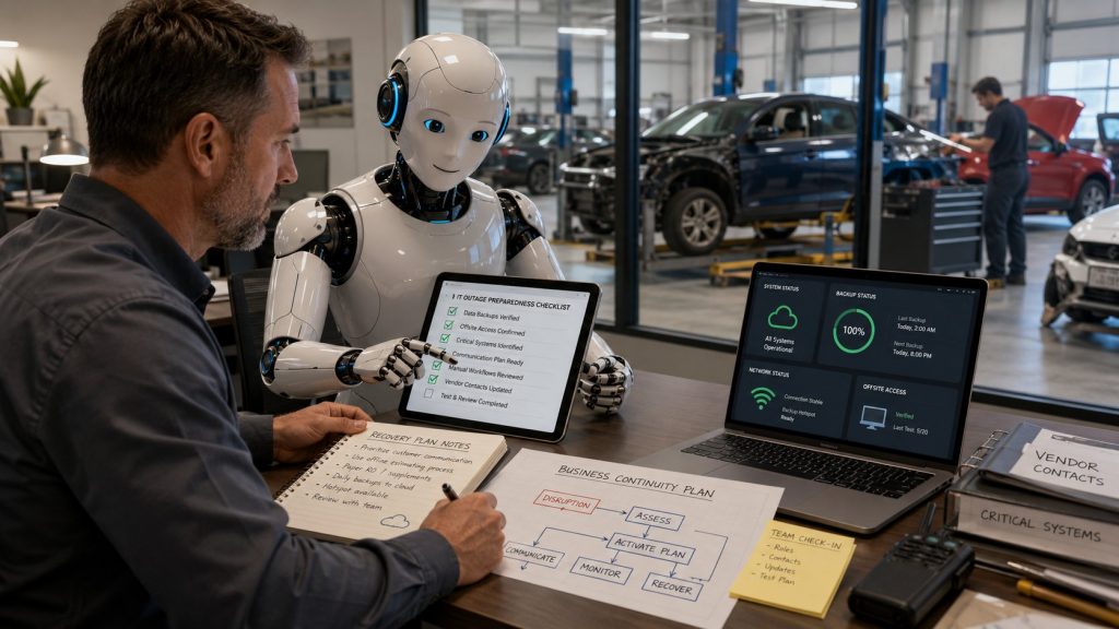 5 Ways AI Can Help Collision Centers Prepare for an IT Outage