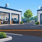 How Should a Collision Center Connect a Second Building for Cameras, Computers, and Alignment Equipment?